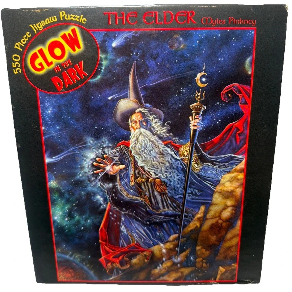 The Elder - 550 Piece Glow-In-The-Dark Ceaco Jigsaw Puzzle 2003 18